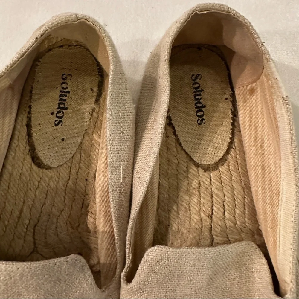 Soludos Le Citron Lemon Limoncello Embroidered Canvas Espadrille Shoe 10